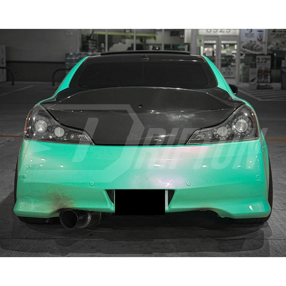 Duck Tail Style Carbon Fiber Rear Trunk Boot Lid For INFINITI G37 Coupe 2008-2015
