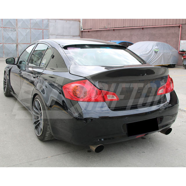Duck Tail Style Carbon Fiber Rear Trunk Boot Lid For INFINITI G37 Sedan 2008-2015