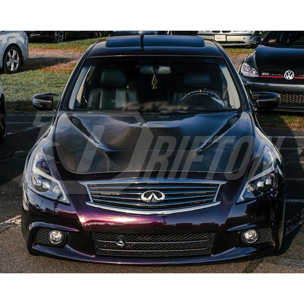 GTS Style Carbon Fiber Engine Bonnet Hood For INFINITI G37 Coupe 2008-2015