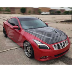 GTS Style Carbon Fiber Engine Bonnet Hood For INFINITI G37 Coupe 2008-2015