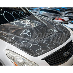 GTS Style Dry Carbon Fiber Engine Bonnet Hood For INFINITI G37 Coupe 2008-2015
