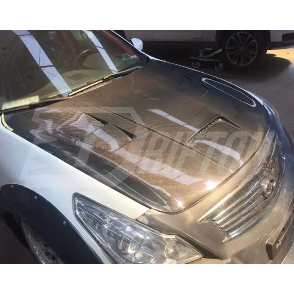M Style Carbon Fiber Bonnet Hood For INFINITI G37 Sedan 2008-2015