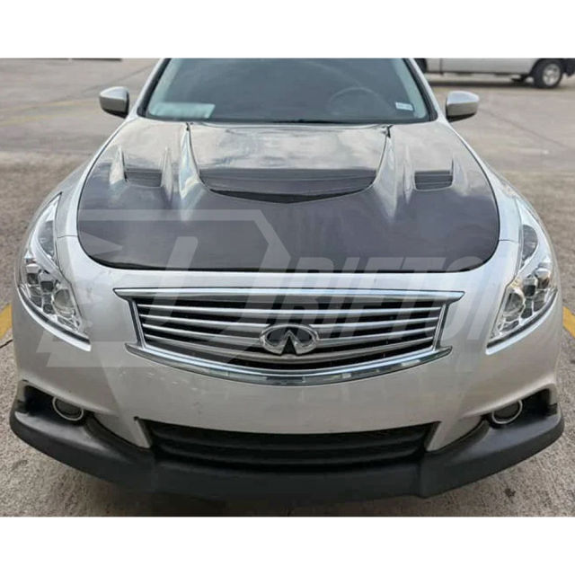 VA Style Style Carbon Fiber Engine Bonnet Hood For INFINITI G37 Sedan 2008-2015
