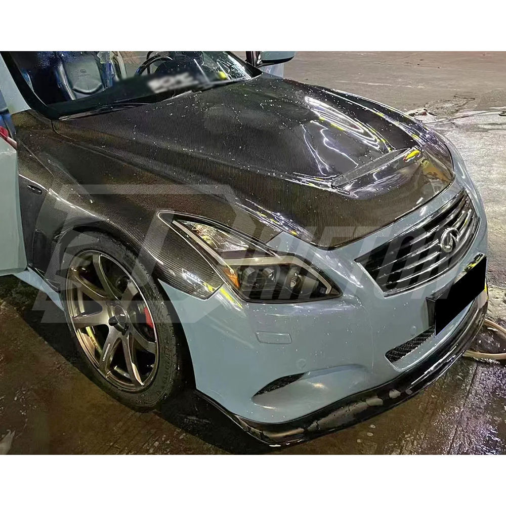 Vent Style Carbon Fiber Fender For INFINITI G37 Coupe 2008-2015