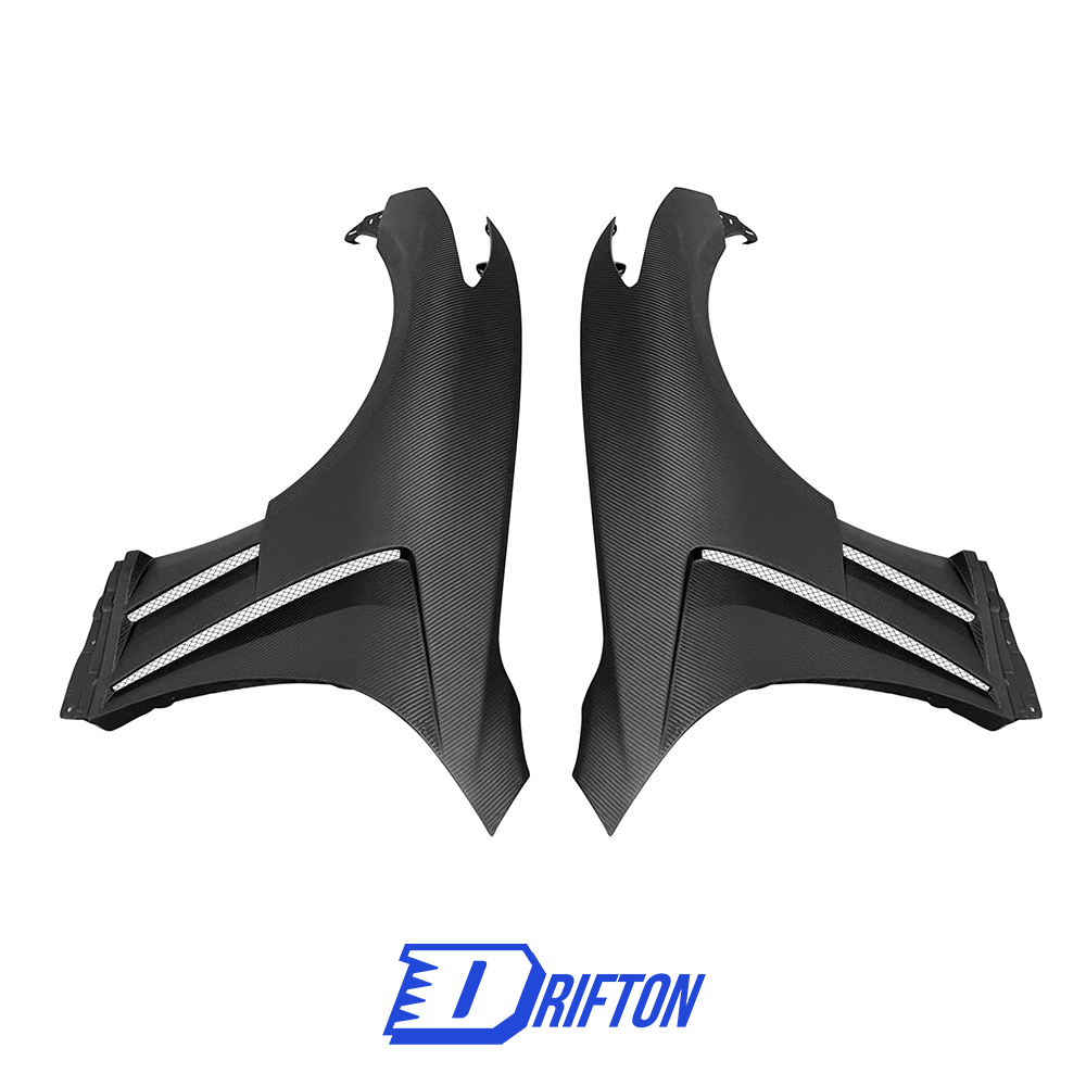 Vent Style Dry Carbon Fiber Fender For INFINITI G37 Coupe 2008-2015