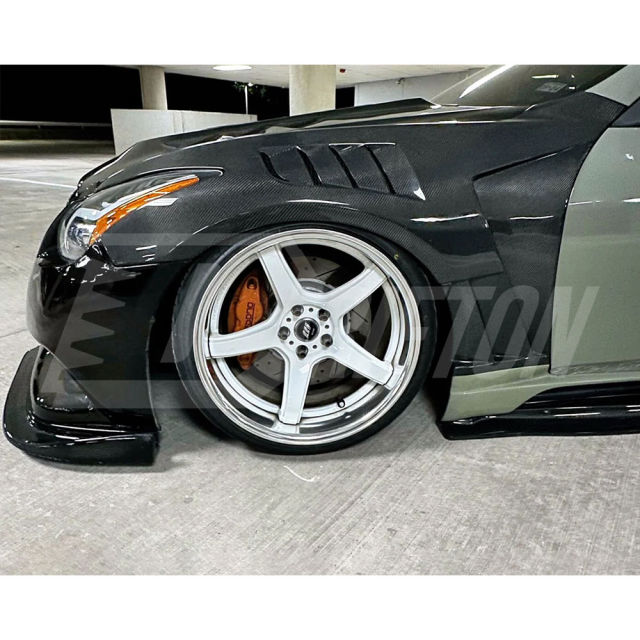 Vent V2 Style Carbon Fiber Fender For INFINITI G37 Coupe 2008-2015