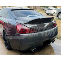 Wing Style Carbon Fiber Rear Trunk Boot Lid For INFINITI G37 Coupe 2008-2015