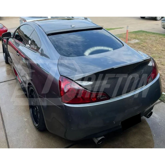 Wing Style Carbon Fiber Rear Trunk Boot Lid For INFINITI G37 Coupe 2008-2015
