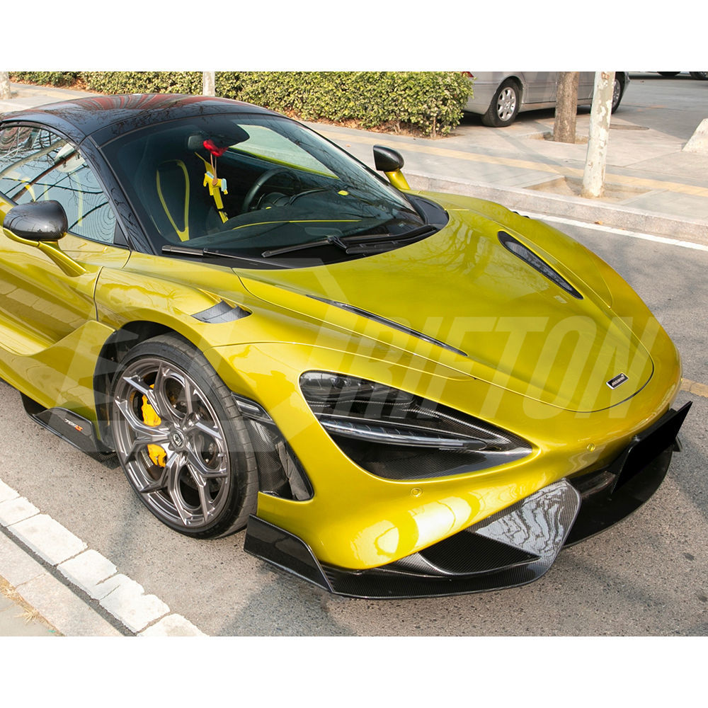 765LT Style Dry Carbon Fiber With Portion Primer Fenders For Mclaren 720S 2017-2023