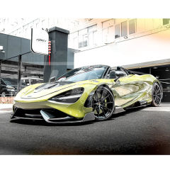 765LT Style Dry Carbon Fiber With Portion Primer Front Bumper For Mclaren 720S 2017-2023