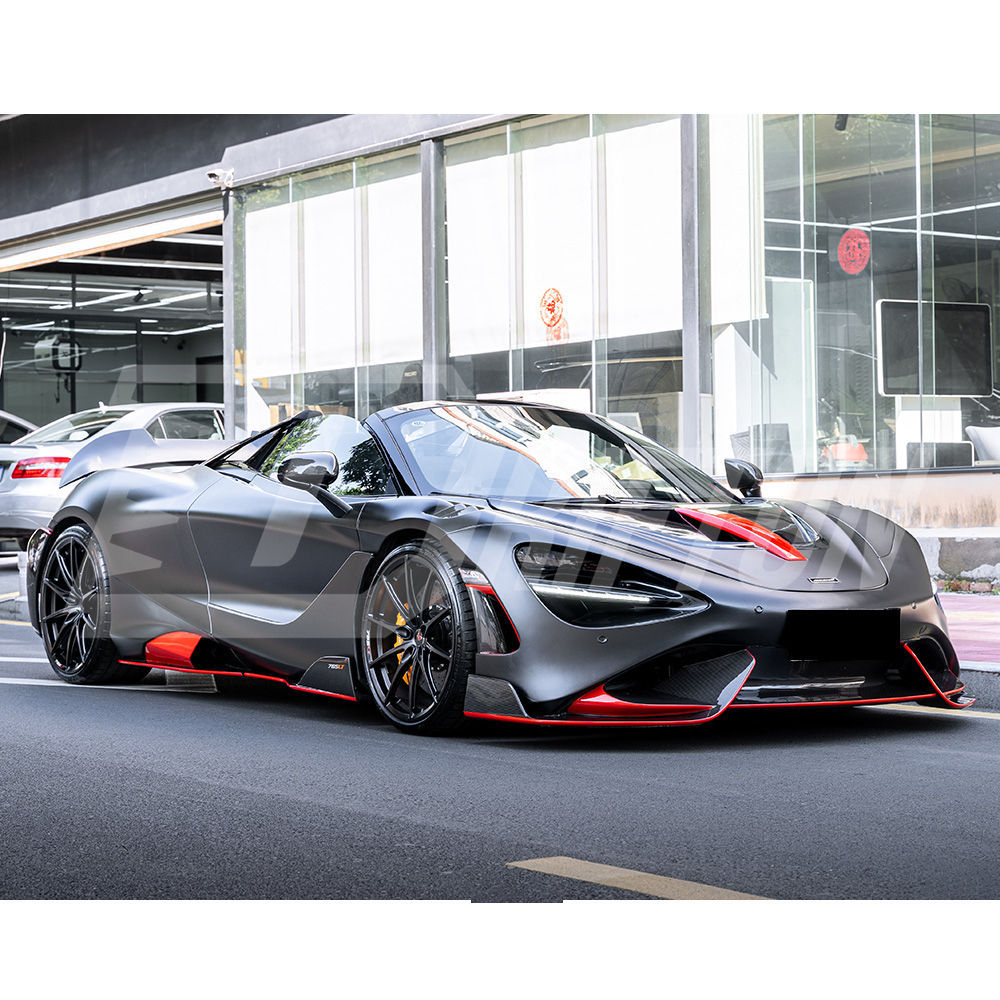 765LT Style Dry Carbon Fiber With Portion Primer Front Bumper For Mclaren 720S 2017-2023