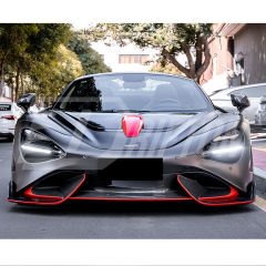 765LT Style Dry Carbon Fiber With Portion Primer Front Bumper For Mclaren 720S 2017-2023