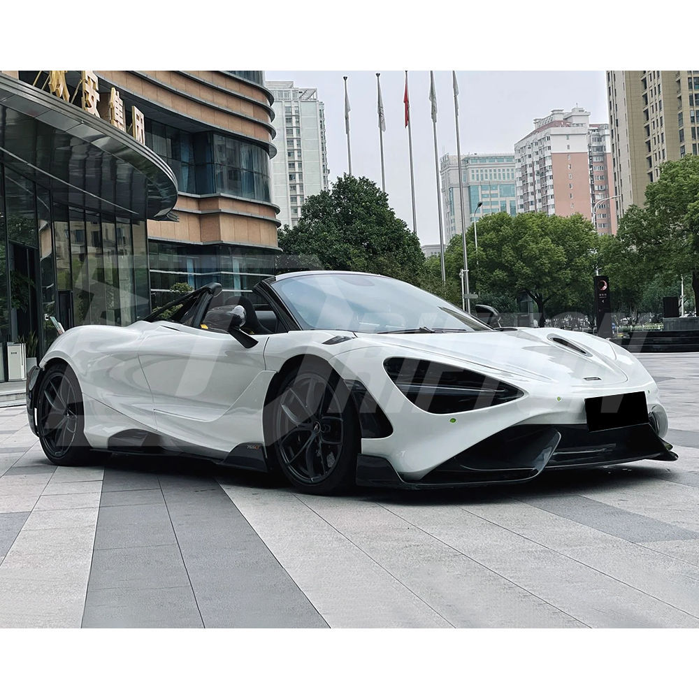 765LT Style Dry Carbon Fiber With Portion Primer Side Skirt For Mclaren 720S 2017-2023