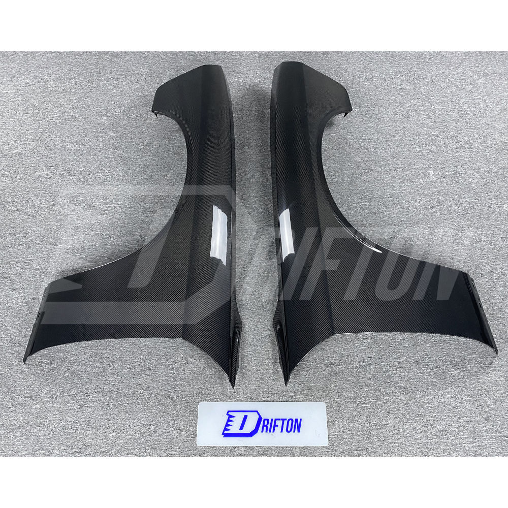 Hellcat Style Carbon Fiber Front Fenders For Dodge Challenger 2015-2023