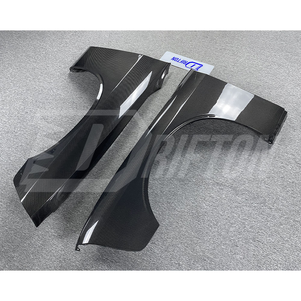 Hellcat Style Carbon Fiber Front Fenders For Dodge Challenger 2015-2023