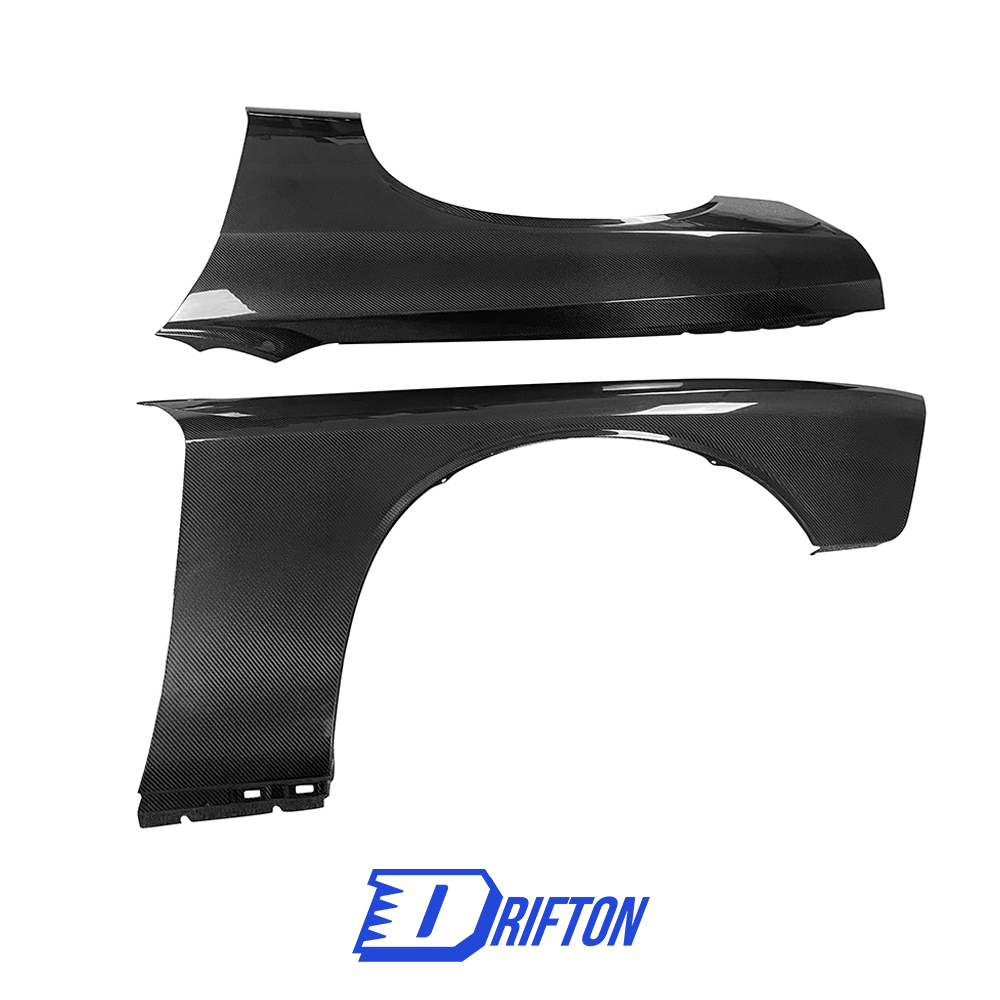 Hellcat Style Carbon Fiber Front Fenders For Dodge Challenger 2015-2023