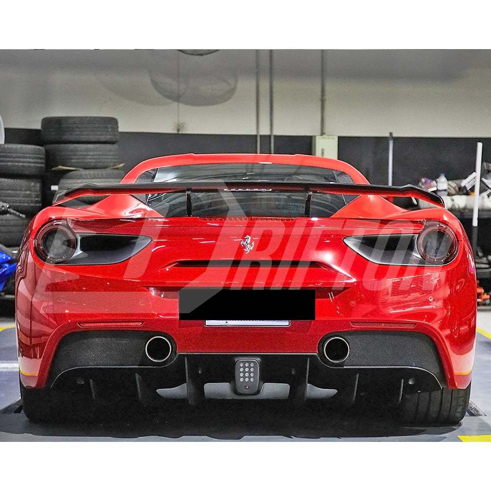 Novitec Style Dry Carbon Fiber Rear Diffuser For Ferrari 488 GTB Spider 2015-2018