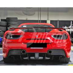 Novitec Style Dry Carbon Fiber Rear Diffuser For Ferrari 488 GTB Spider 2015-2018