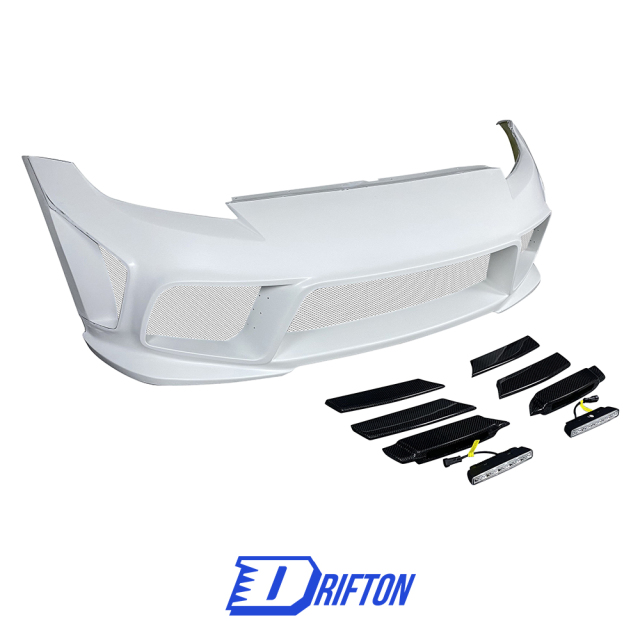 Weber Sport Zenith Line Style Partial Carbon Fiber Front Bumper For Nissan 370Z Z34 2008-2019