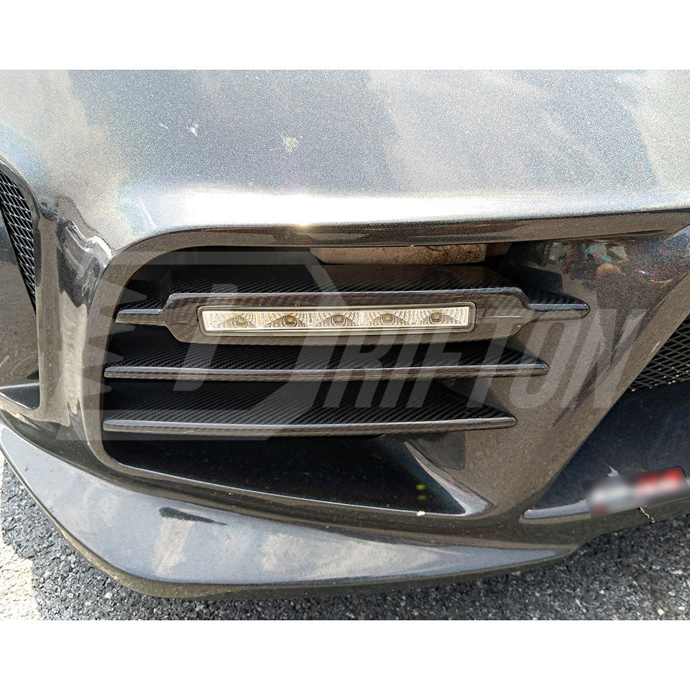 Weber Sport Zenith Line Style Partial Carbon Fiber Front Bumper For Nissan 370Z Z34 2008-2019
