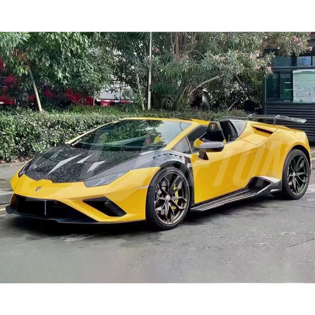 Vorsteiner Style Dry Forged Carbon Fiber Hood For Lamborghini Huracan LP610 & LP580 & EVO & Tecnica 2014-2025