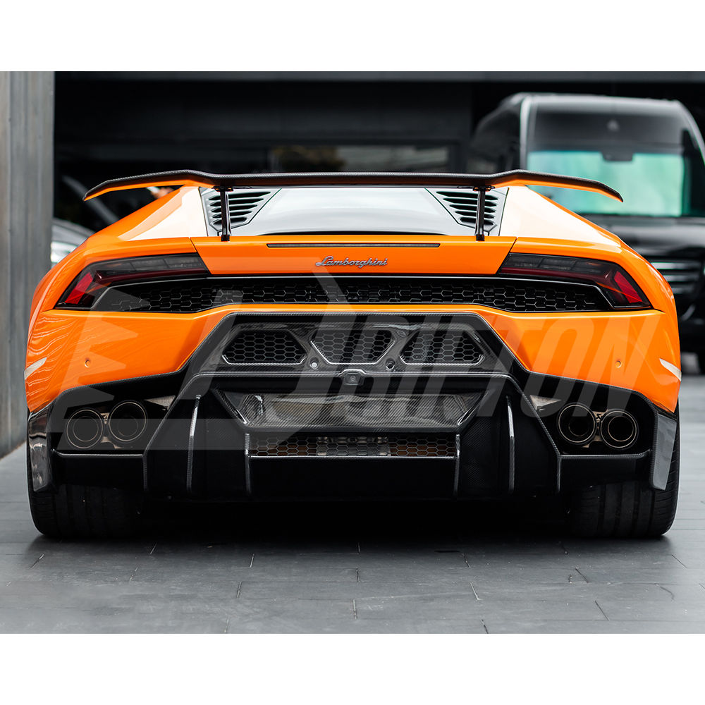 Vorsteiner Style Dry Carbon Fiber With Portion Primer Rear Bumper For Lamborghini Huracan LP580 & LP610 2014-2019