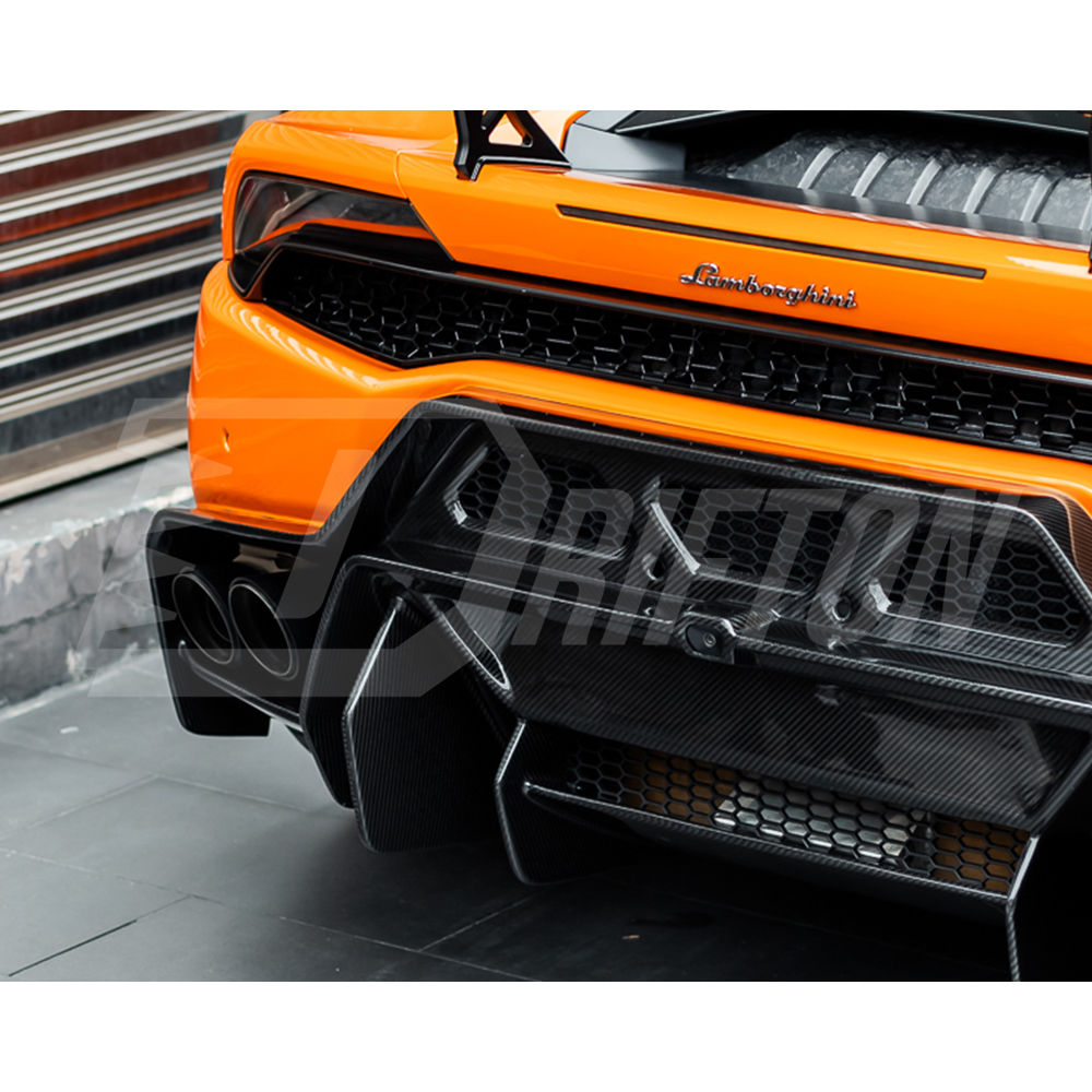 Vorsteiner Style Dry Carbon Fiber With Portion Primer Rear Bumper For Lamborghini Huracan LP580 & LP610 2014-2019