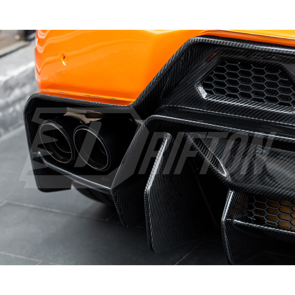 Vorsteiner Style Dry Carbon Fiber With Portion Primer Rear Bumper For Lamborghini Huracan LP580 & LP610 2014-2019