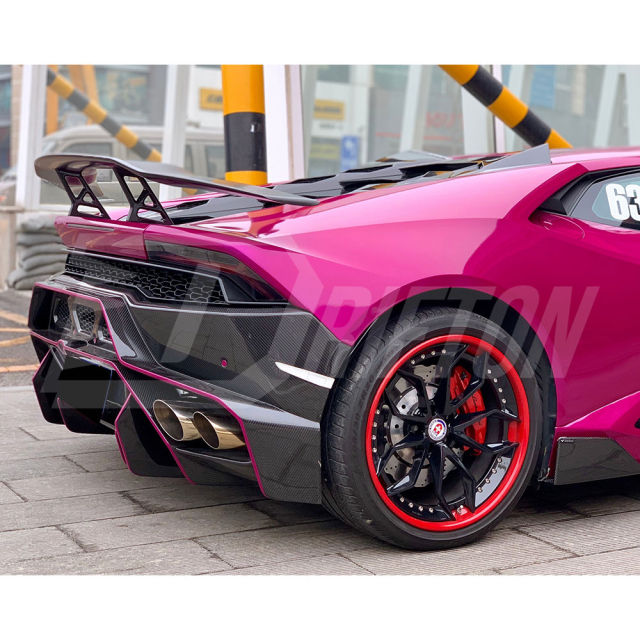 Vorsteiner Style Dry Carbon Fiber Rear Bumper For Lamborghini Huracan LP580 & LP610 2014-2019