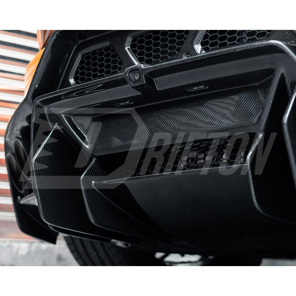Vorsteiner Style Dry Carbon Fiber With Portion Primer Rear Bumper For Lamborghini Huracan LP580 & LP610 2014-2019