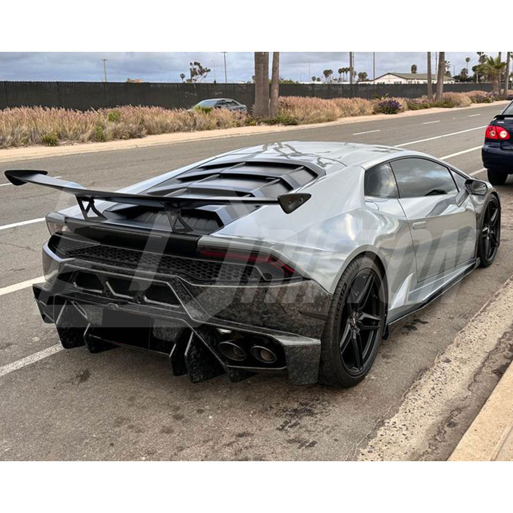 Vorsteiner Style Forged Dry Carbon Fiber With Portion Primer Rear Bumper For Lamborghini Huracan LP580 & LP610 2014-2019
