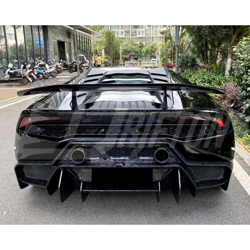 Vorsteiner Style Forged Dry Carbon Fiber With Portion Primer Rear Bumper For Lamborghini Huracan LP580 & LP610 2014-2019
