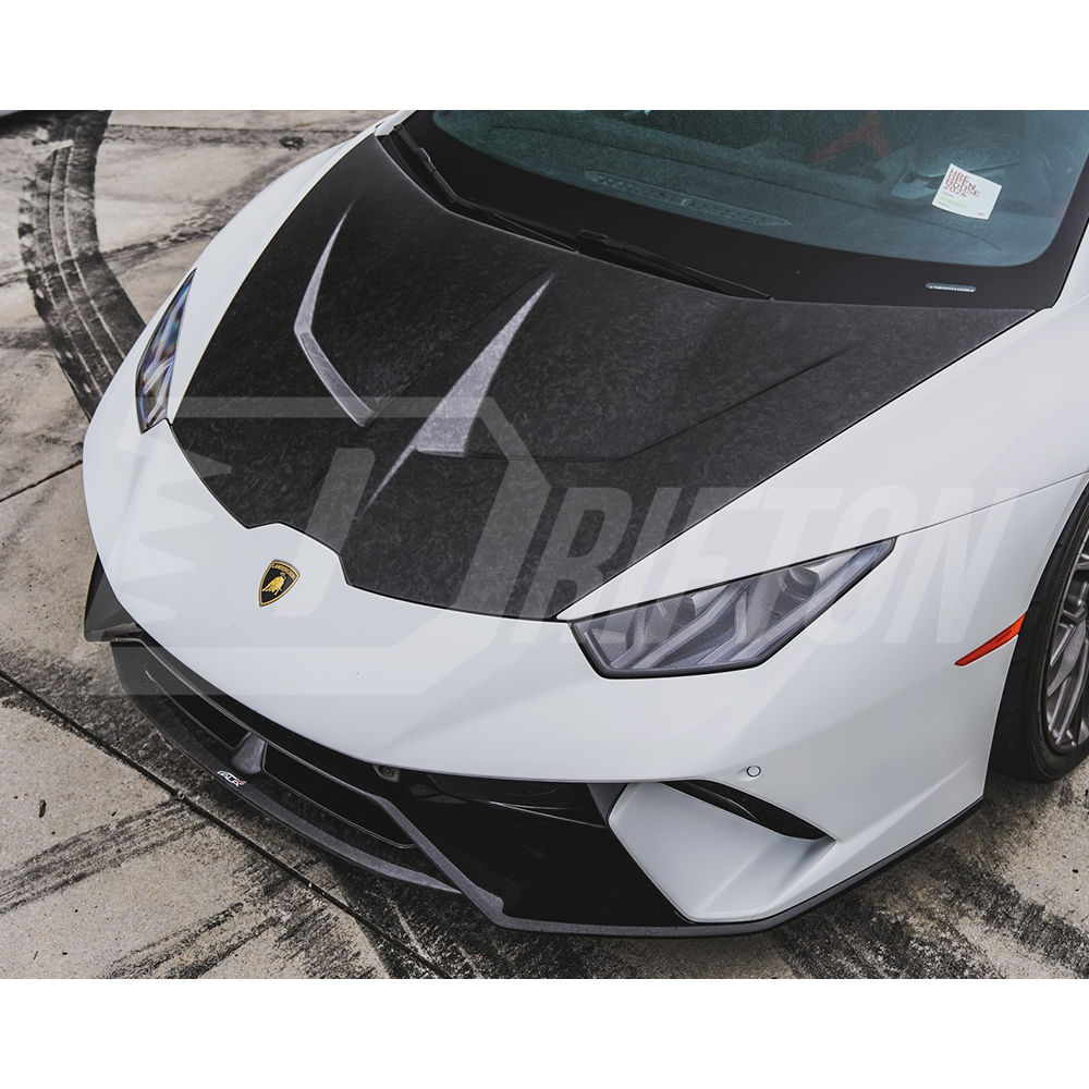1016 Style Forged Dry Carbon Fiber Hood For Lamborghini Huracan LP610 & LP580 & EVO & Tecnica 2014-2025