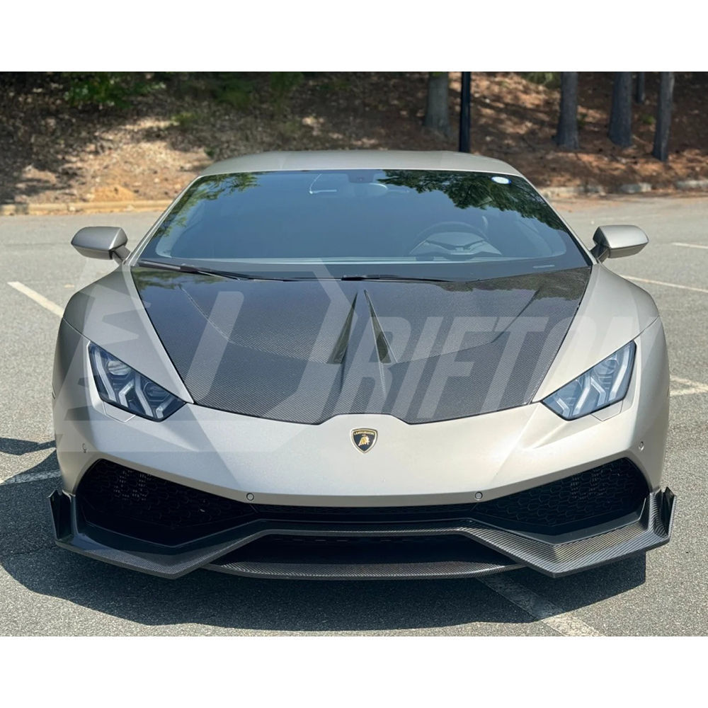 1016 Style Dry Carbon Fiber Hood For Lamborghini Huracan LP610 & LP580 & EVO & Tecnica 2014-2025