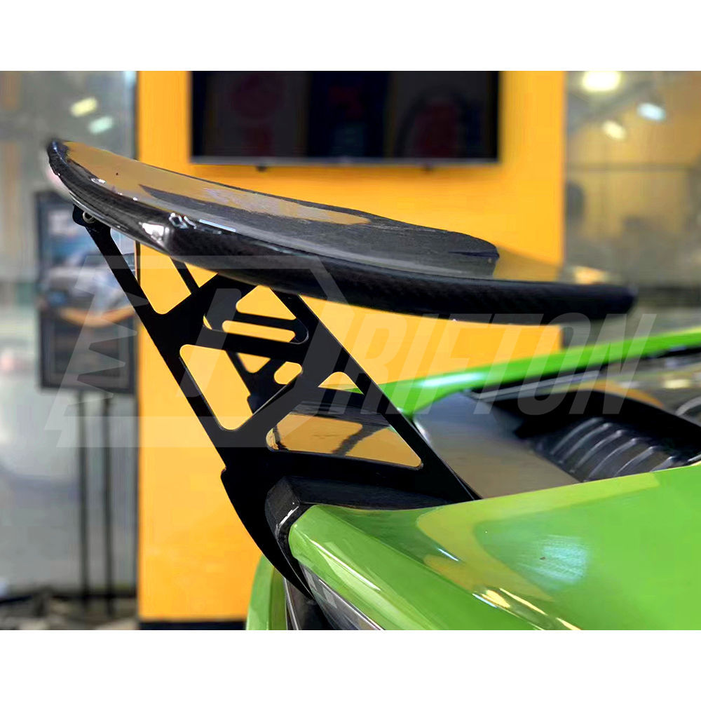 DMC Style Dry Carbon Fiber Rear Spoiler Wing With Trunk Base Lid For Lamborghini Huracan LP610 & LP580 & EVO & Tecnica 2014-2025