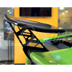DMC Style Dry Carbon Fiber Rear Spoiler Wing With Trunk Base Lid For Lamborghini Huracan LP610 & LP580 & EVO & Tecnica 2014-2025