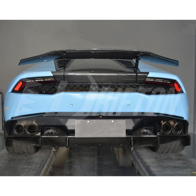 DMC Style Dry Carbon Fiber Rear Spoiler Wing With Trunk Base Lid For Lamborghini Huracan LP610 & LP580 & EVO & Tecnica 2014-2025