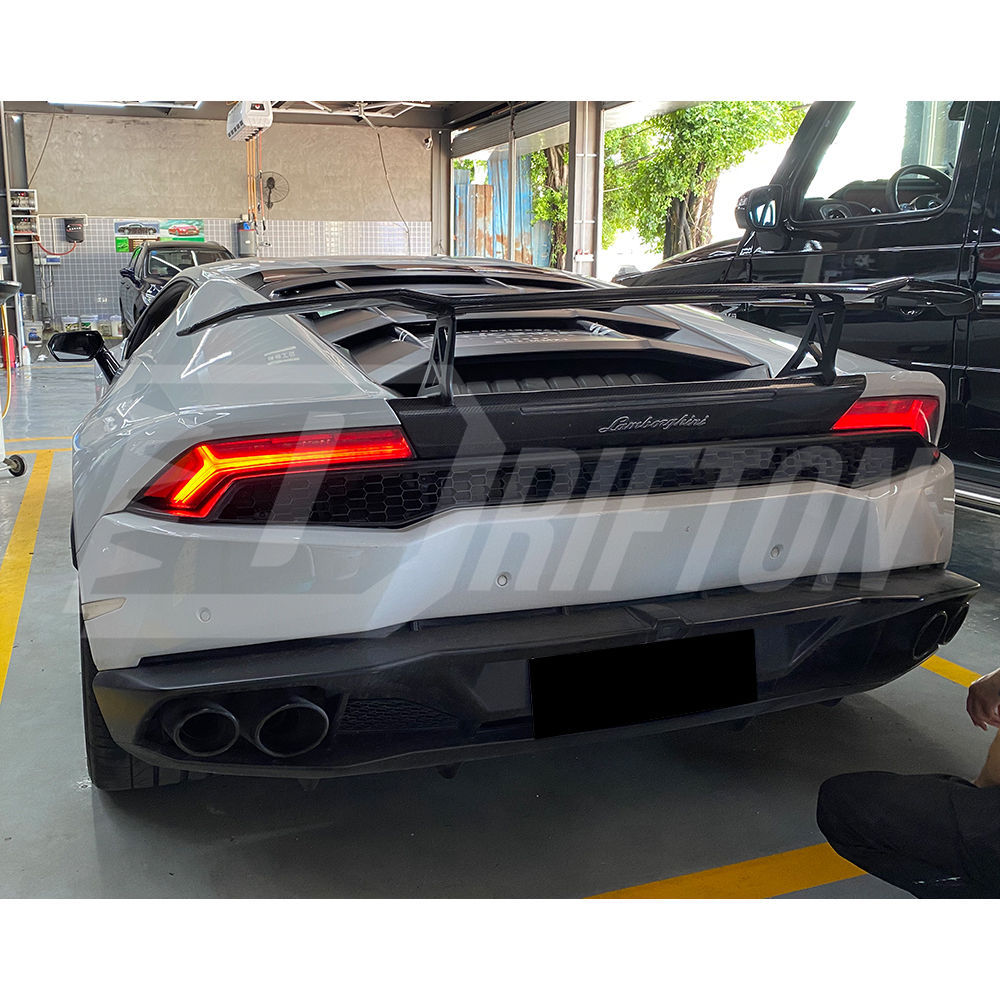 Dry Carbon Fiber Rear Wing Base Lid For Lamborghini Huracan LP610 & LP580 & EVO & Tecnica 2014-2025