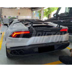 Dry Carbon Fiber Rear Wing Base Lid For Lamborghini Huracan LP610 & LP580 & EVO & Tecnica 2014-2025