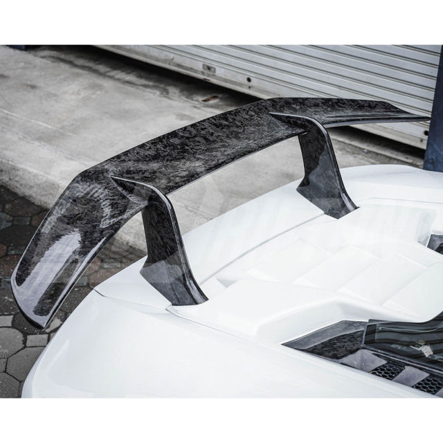 Performante Style Dry Carbon Fiber Rear Spoiler Wing With Trunk Lid For Lamborghini Huracan LP610 & LP580 & EVO & Tecnica 2014-2025
