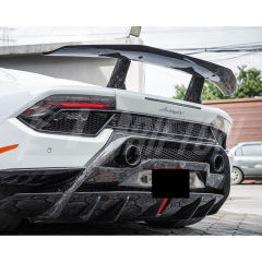Performante Style Dry Carbon Fiber Rear Spoiler Wing With Trunk Lid For Lamborghini Huracan LP610 & LP580 & EVO & Tecnica 2014-2025