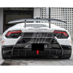 Performante Style Dry Carbon Fiber Rear Spoiler Wing With Trunk Lid For Lamborghini Huracan LP610 & LP580 & EVO & Tecnica 2014-2025