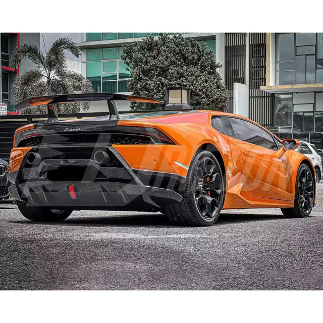 Performante Style Dry Carbon Fiber With Portion Primer Rear Bumper For Lamborghini Huracan LP610 & LP580 2014-2019