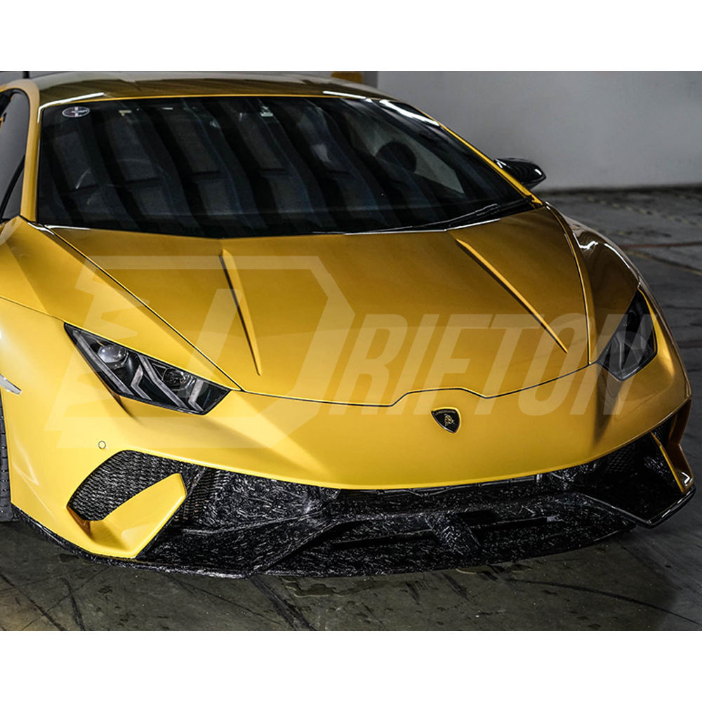 Performante Style Forged Dry Carbon Fiber With Portion Primer Front Bumper For Lamborghini Huracan LP610 & LP580 2014-2019