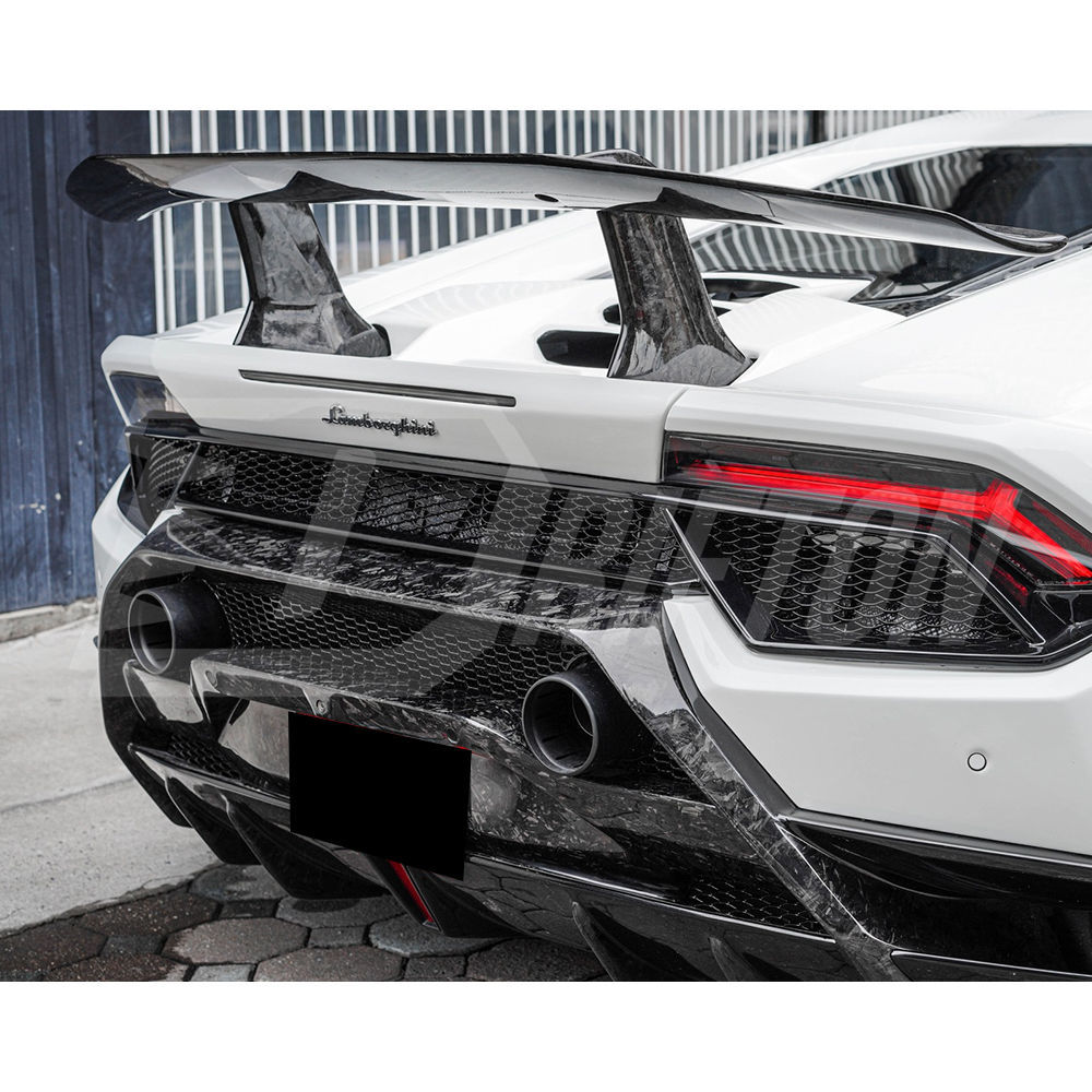 Performante Style Forged Dry Carbon Fiber With Portion Primer Rear Bumper For Lamborghini Huracan LP610 & LP580 2014-2019