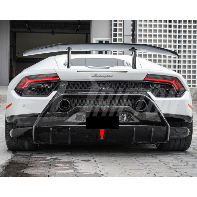 Performante Style Forged Dry Carbon Fiber With Portion Primer Rear Bumper For Lamborghini Huracan LP610 & LP580 2014-2019