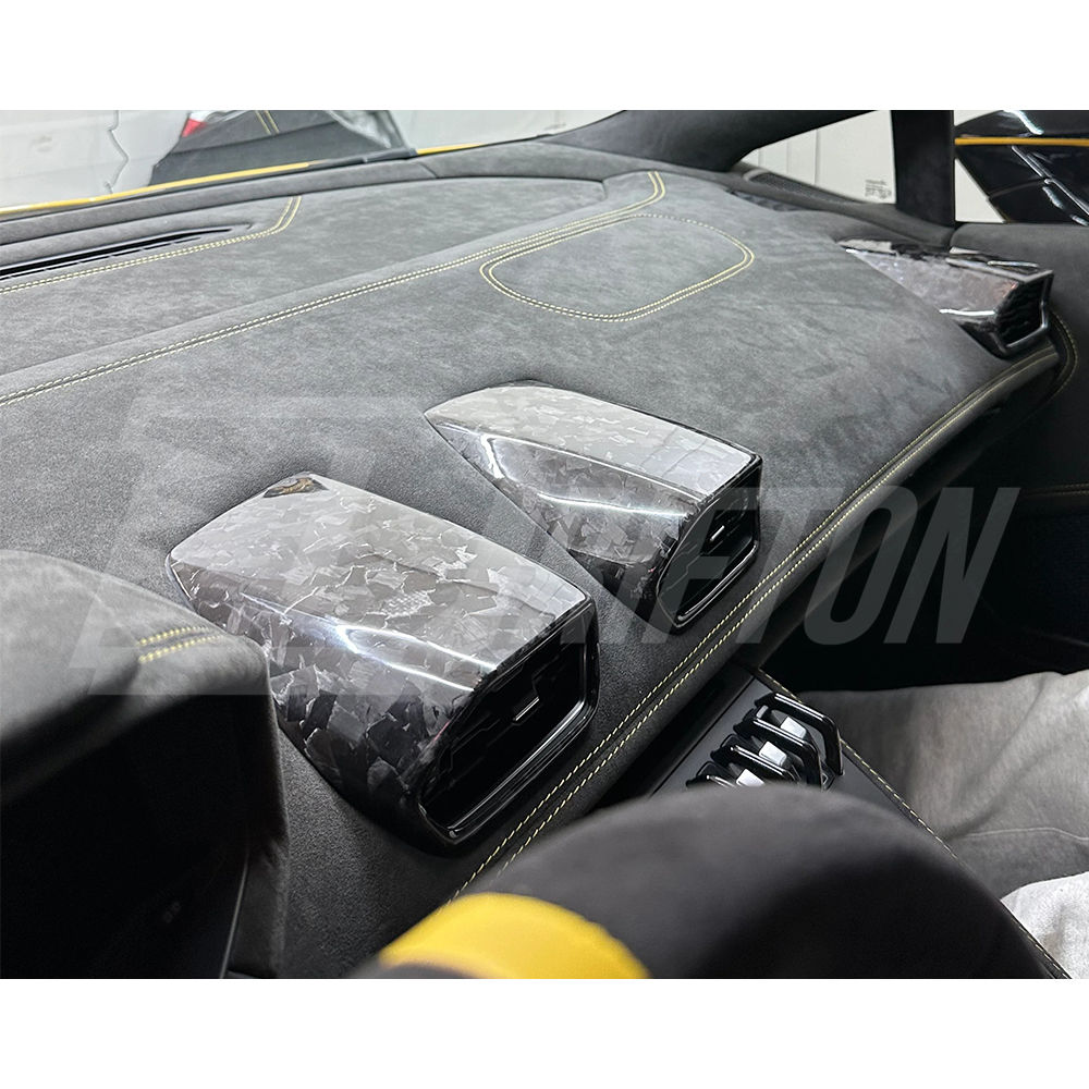 Dry Forged Carbon Fiber Interiors Kits AC Panels Trim Caps For Lamborghini Huracan LP610 & LP580 & EVO & Tecnica LHD RHD 2014-2025