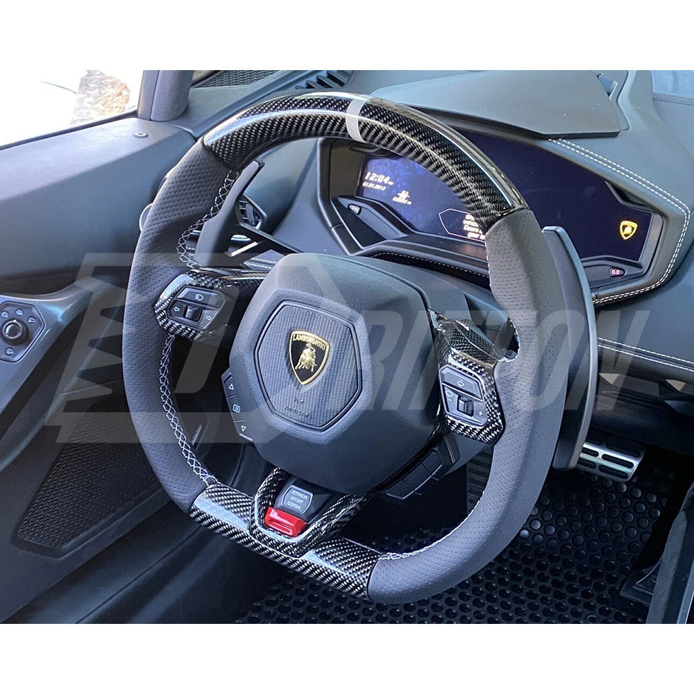 Custom Made Carbon Fiber Steering Wheel For Lamborghini Huracan LP610 & LP580 & EVO 2014-2025