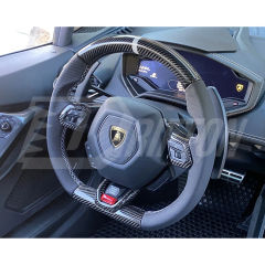 Custom Made Carbon Fiber Steering Wheel For Lamborghini Huracan LP610 & LP580 & EVO 2014-2025