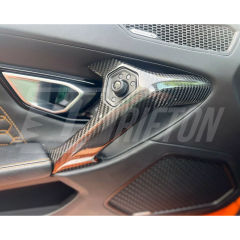 Dry Carbon Fiber Interiors Kits Door Handle Caps For Lamborghini Huracan LP610 & LP580 & EVO & Tecnica 2014-2025